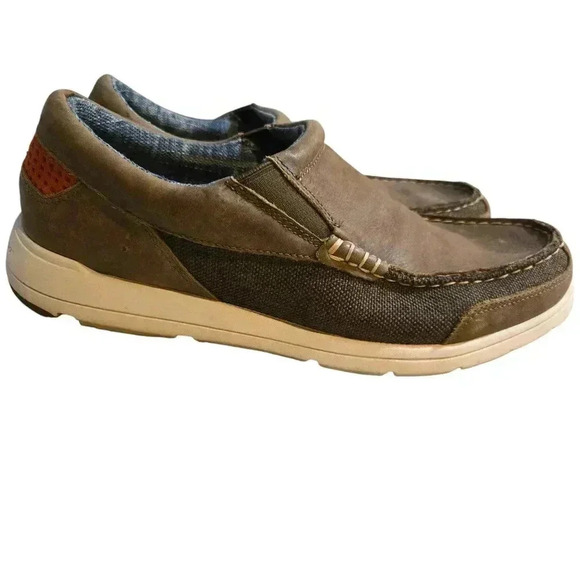 Tommy Bahama Paradise Around Dark Brown Men's Shoes Size 8 - Picture 2 of 4